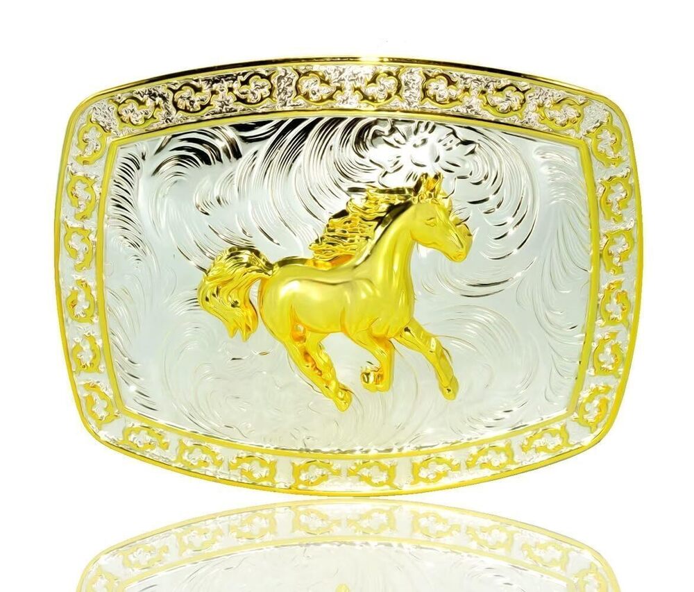 6206 Horse Huge Belt Buckle With Animal Symbol Western Cowboy Style